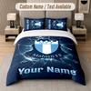 Custom Bedding Set Malmö FF Pattern, Print Name Text 1 Duvet Cover Plus 2 Pillowcases Home Textile