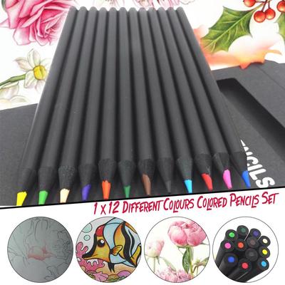 Wood 12 Colored Pencils Set For School Student Artist Case Drawing Material Colored Pencils Prismacolor Hand-paint Pens Sets