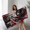 A-Attack O-On T-Titan Levi Ackerman Microfiber Beach Towel Absorbent Quick Dry Soft Yoga Swimming Resort Mountain Climbing Towel