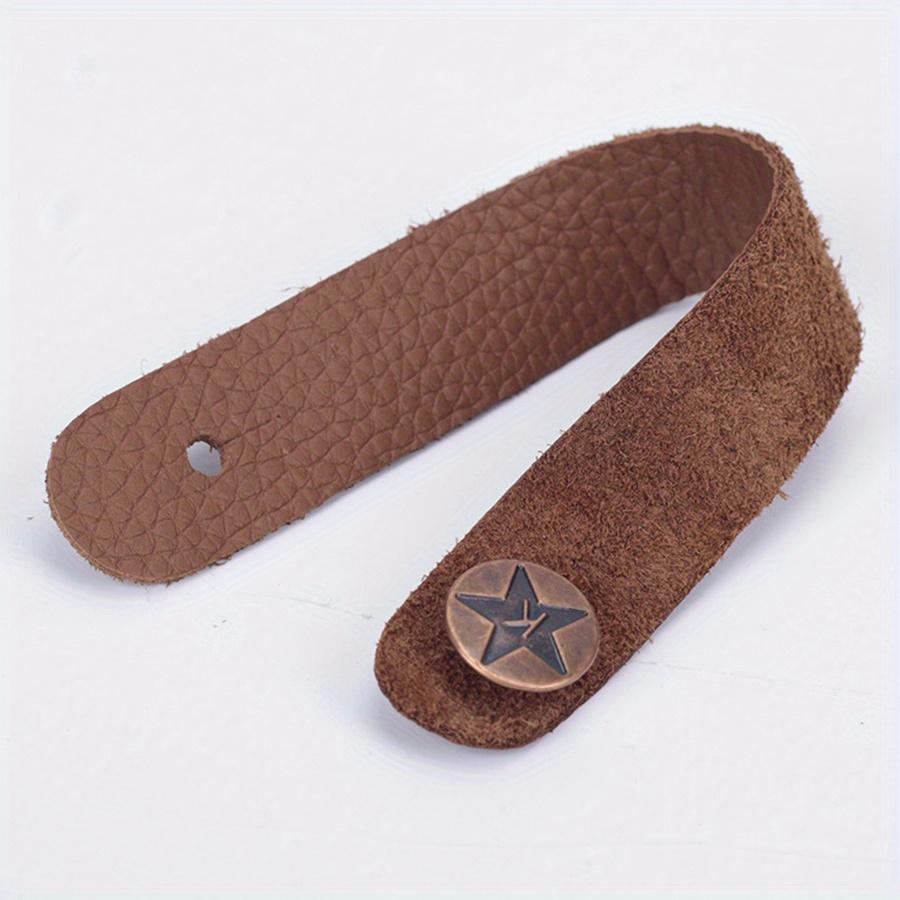 8inch Black/Brown Guitar Strap - Neck Strap Headstock Strap for Guitar & Ukulele Guitar Enthusiast Beginner Supplies JXB