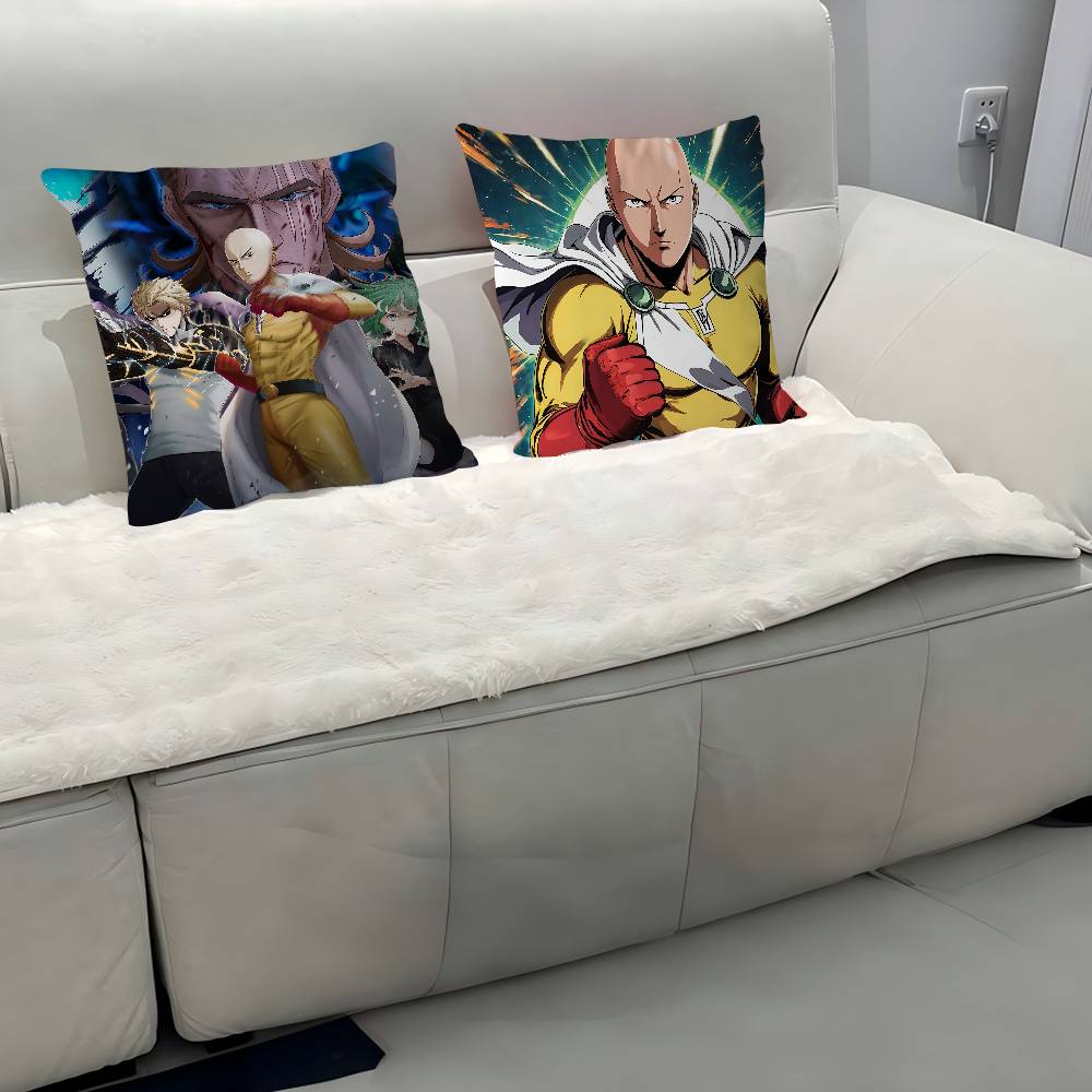 Anime O-One-Punch-Man Kissenbezug Abnehmbar Waschbar Kissenbezug – Ganzjahresweichleinen