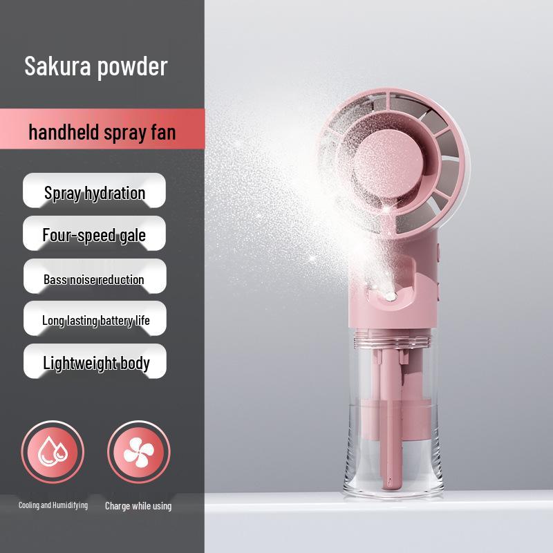 New F1 Spray Fan: Portable USB-Charged, Hydrating Humidifying Fan for Desktop or Outdoor Use