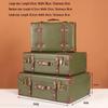 Europäische Vintage Holzkofferbox - Retro Lederkiste zur Aufbewahrung von Kleidung & Requisiten für Reisefotografie