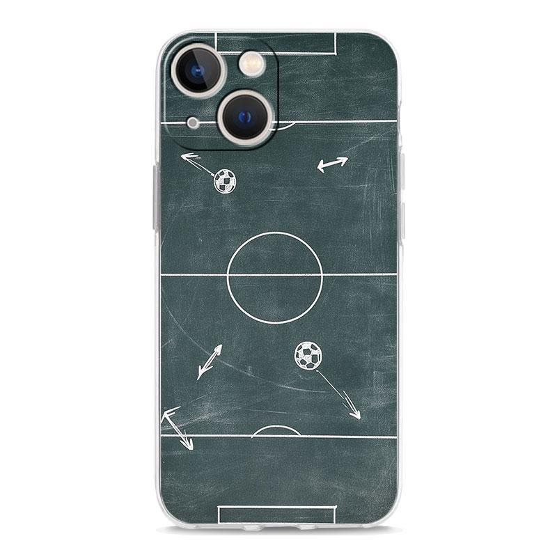 Transparent Phone Case Cover for iPhone 17 16 15 14 13 12 11 Pro Max Plus 17 AIR Soft TPU Bag Football Basketball Tactical Board
