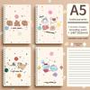 Coil Thickened Paper Hard Shell Cover Student Horizontal Line Cute Animal Notebook Notepad
