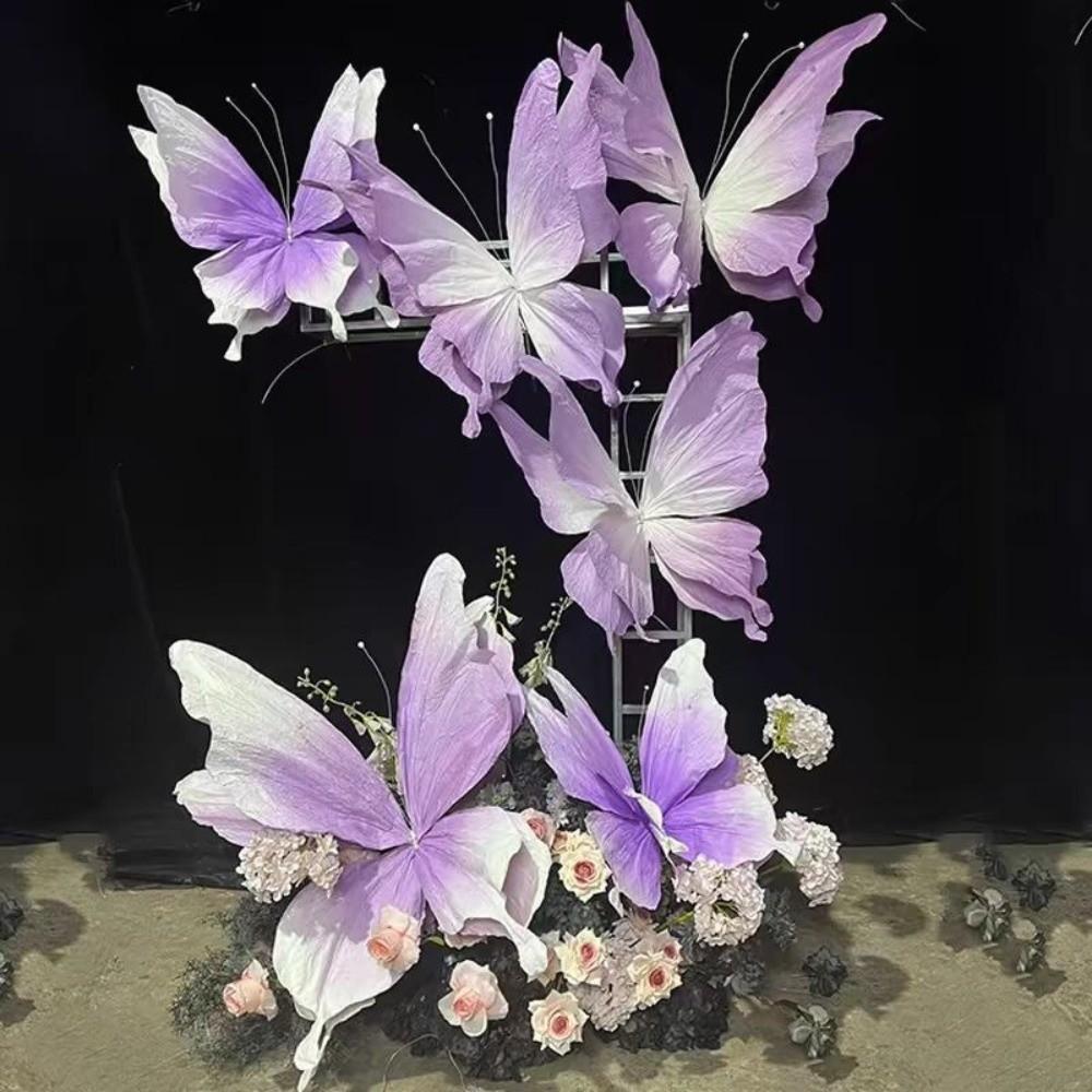 Big Butterfly Artificial Paper Flower Paper Layout Butterfly Window Display Props Photo Props