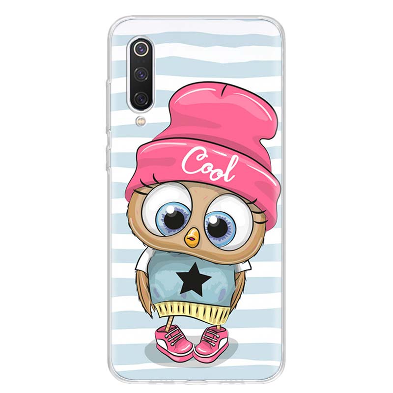 Cute Owl Hearts Lover Christmas Candy Cover Phone Case For Xiaomi Poco X3 GT X4 NFC M4 Pro M3 M2 F3 F2 F1 Mi Note 10 A3 A2 Lite