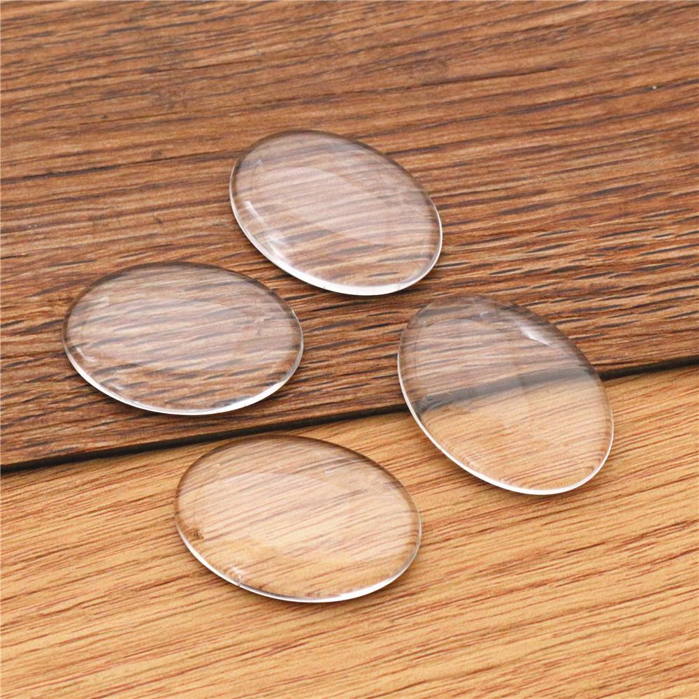 Drop Oval Clear Transparent Glass Cabochons for DIY Jewelry Making 10x14mm 13x18mm 18x25mm 20x30mm 25x35mm 30x40mm