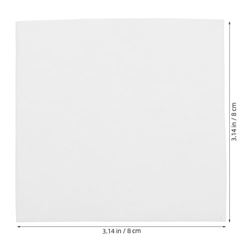 VILLCASE 50-Piece Ceramic Fiber Kiln Paper, 80 X 80 Mm, White Felt Fabric, Ceramic Refractory Material, Refractory Kiln Paper, Fiber Gasket, High Temp