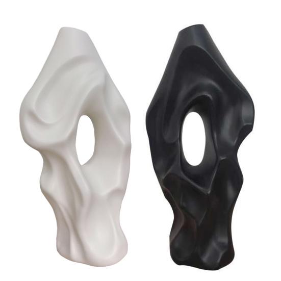 Wazon na kwiaty z tworzywa sztucznego w stylu vintage, minimalistyczny pojemnik na kwiaty w stylu chińskim, dekoracyjny wazon na rośliny kwiatowe, ozdoba stołu do domu i biura