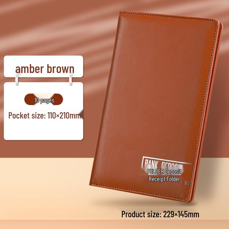 Deposit Slip & Check Holder Storage Album - Customizable Bank Organizer Book