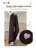 Girls' 2025 Autumn/Winter Fashionable Fleece-Lined Wide-Leg Pants