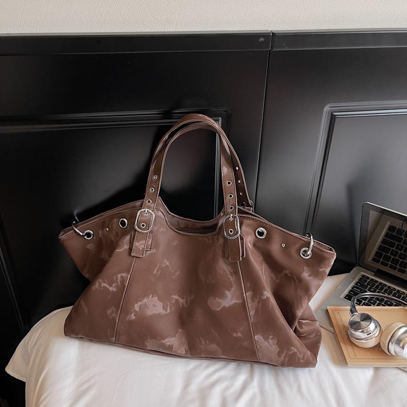 Oversized Vintage Fashion Shoulder Bags For Women Faux Suede Large Capacity Shopper Tote Bag Autumn Luxury Designer Handbag