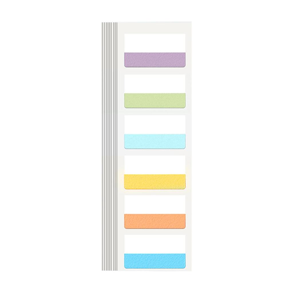 WIICOYK Sticky Index Strong Easily Office Fun Convenient Notes, Stickers, Film, Slim, Transparent, Writable, Adhesive, Removable, Cute, Multicolor,