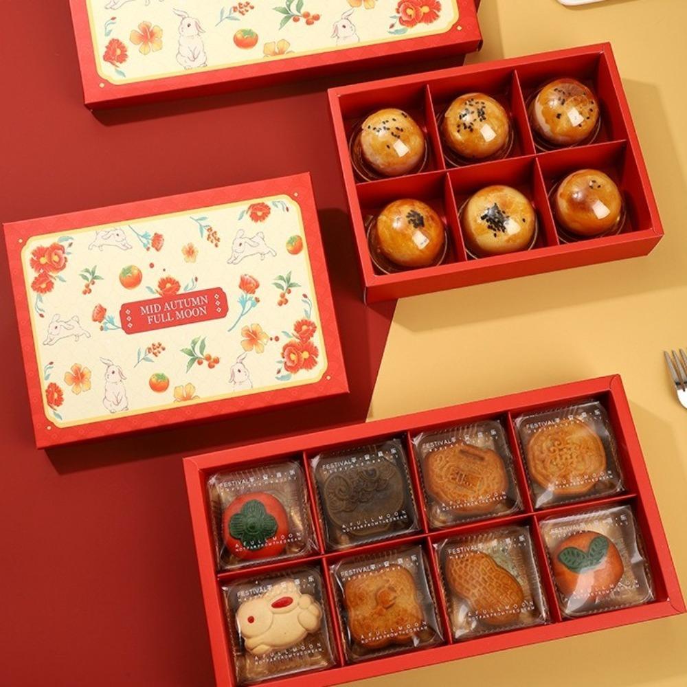 5 Set Luxury Mid-Autumn Gift Box Chinese Style Pastry Packaging Box  Gift Giving