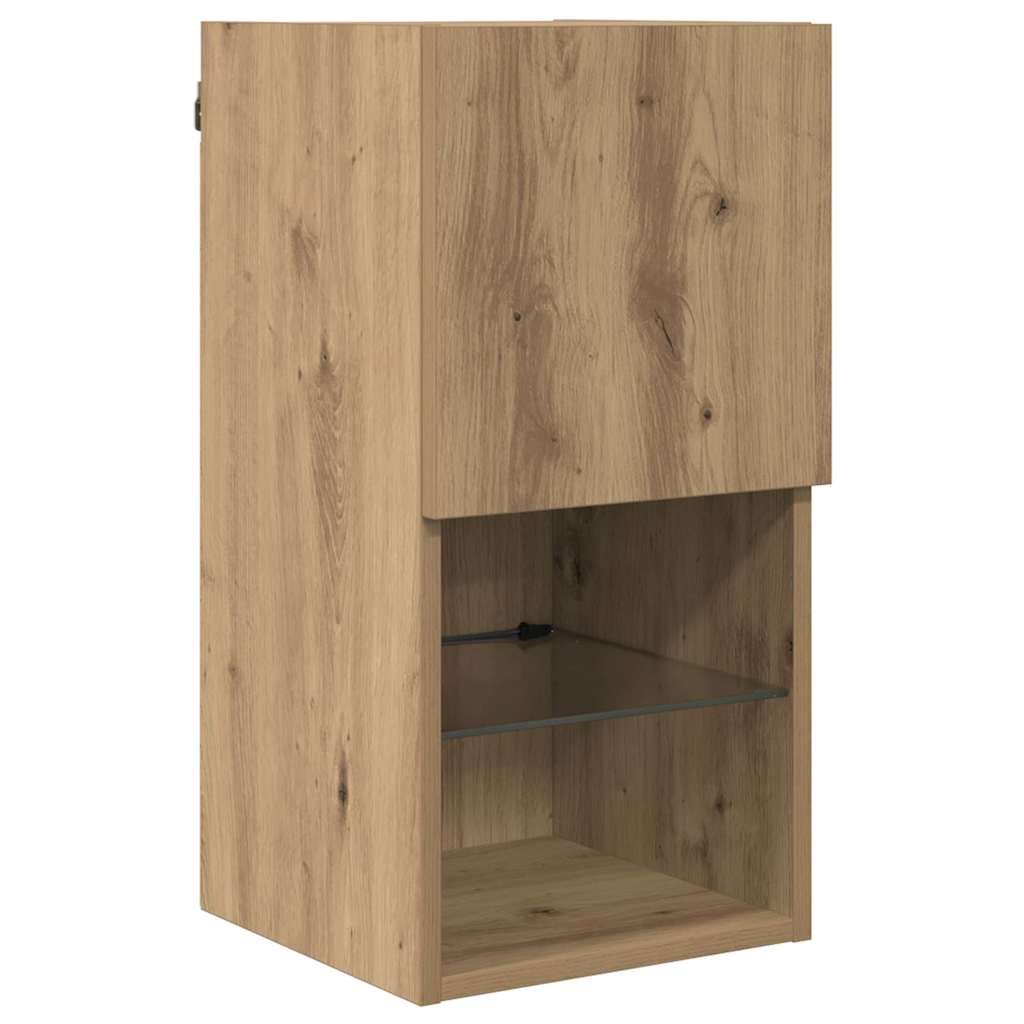 Wall Mounted TV Cabinet Artisan Oak 30.5 x 30 x 60 cm