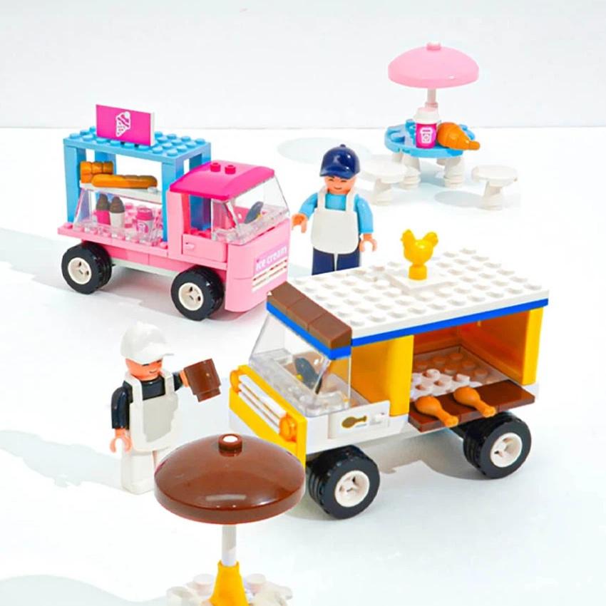 Oxford Town Food Truck Chicken Building Block Set Made in Korea