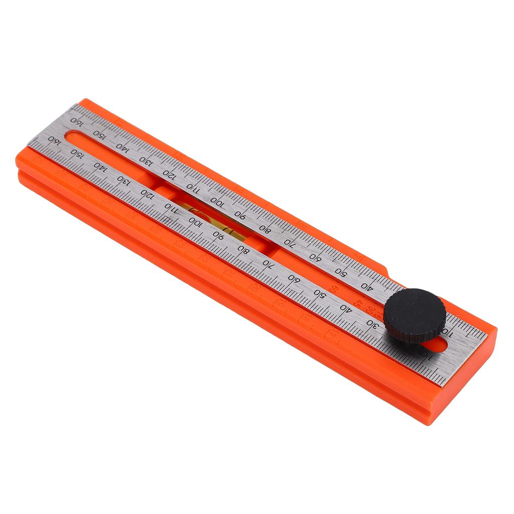 Adjustable Position Marking Protractor Tool Knob Multi Angle Foldable Depth Measuring Ruler Spirit Level Gage Angle