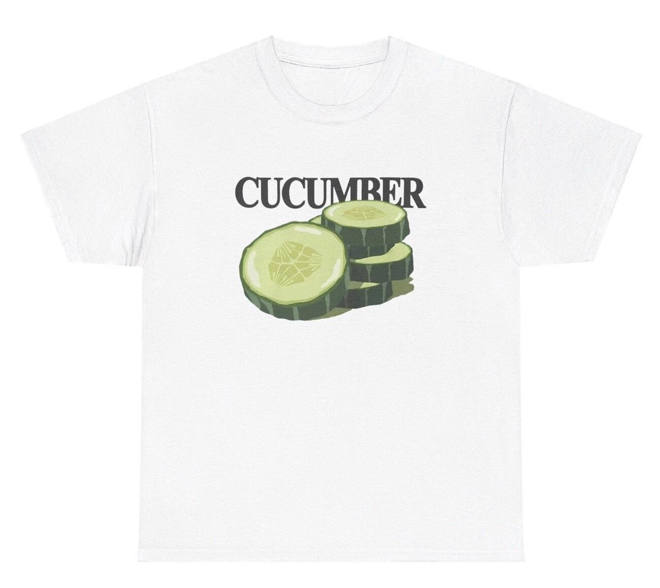Cucumber Graphic T Shirt Funny Cucumber Lovers Oddly Specific Humor Gift Tee 2XL