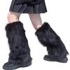 Fuzzy Leg Warmers Women Knee Length Faux Fur Leg Warmers Winter Long Boots Shoes Cuff Cover for Girls Street Party Daily Wear
