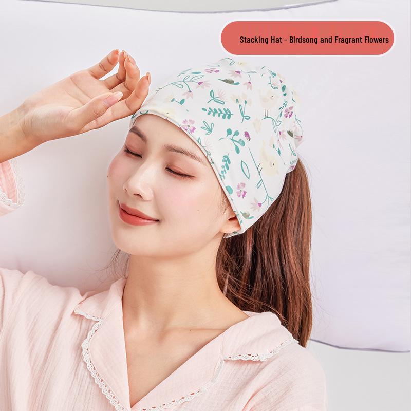 Windproof Cotton Postpartum Headscarf & Hat for Spring/Summer – Maternity & Pregnant Women's Essential