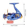 Metal Construction Ice Fishing Reels Mini Size High Speed Fishing Spinning Reel Portable Use Right Left Hand