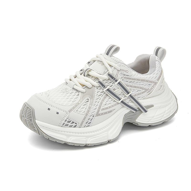 Suction Film Bottom Dad Shoes Women's 2025 Spring and Summer New Breathable Mesh Sports Shoes Retro Casual Women's Shoes Versatile Shoes