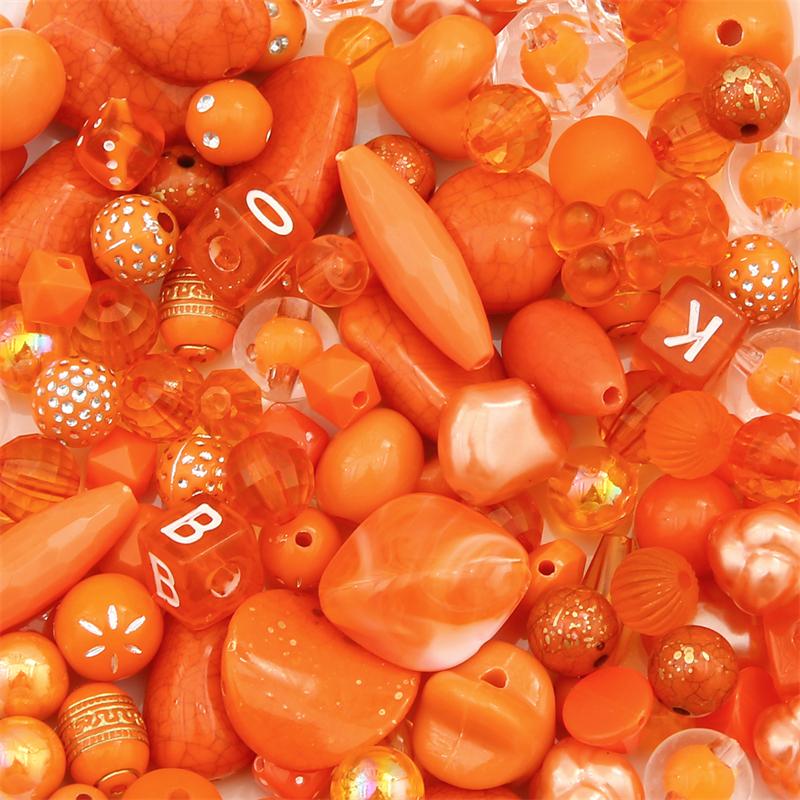 Bulk Colorful Acrylic Beads Assorted, 640-1600 Pcs for DIY Jewelry Craft