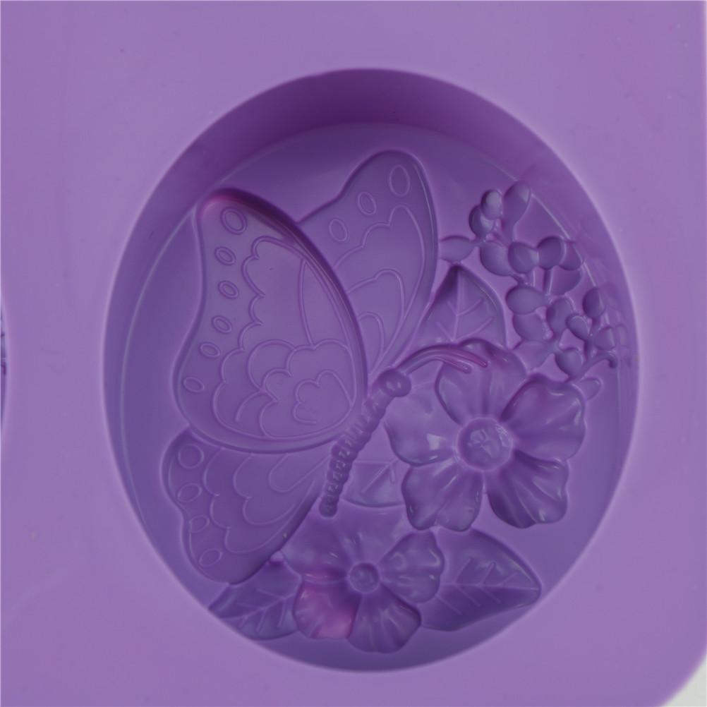 2025 Love Four Soap Mold Butterfly Cute Flower DIY Handmade Soap Silicone Mold