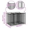 Gabion Raised Bed Set 2 Pcs Silver