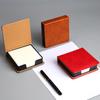 Anteckningslåda med anteckningsblock i PU-läder, anteckningsblockshållare, skrivbordsmaterial för studenter, kontorsarbetare