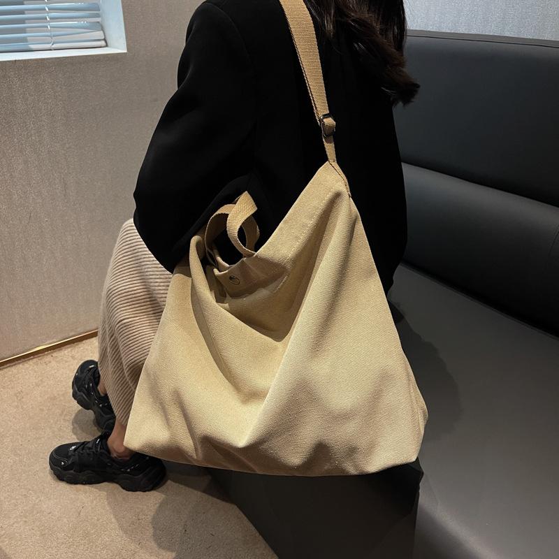 New Canvas Women's Bag 2025 Fashion Large Capacity Crossbody Bag Vintage Casual Handbag Shoulder Tote Bag