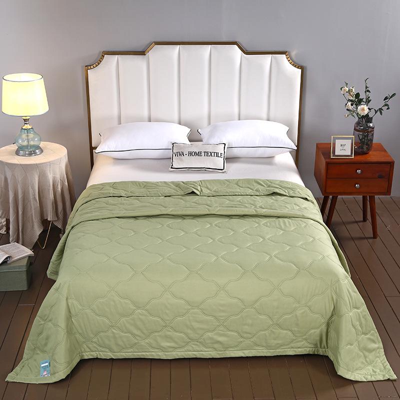 Summer Cool Gift Quilt Set: Washable Cotton Comforter & Thin Quilt