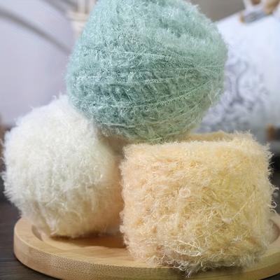 50g/Roll Teddy Curly Wool Yarn for Hand Knitting DIY Doll Sweater Hat Scarf Soft Smooth Plush Crochet Knitted Thread Needlework