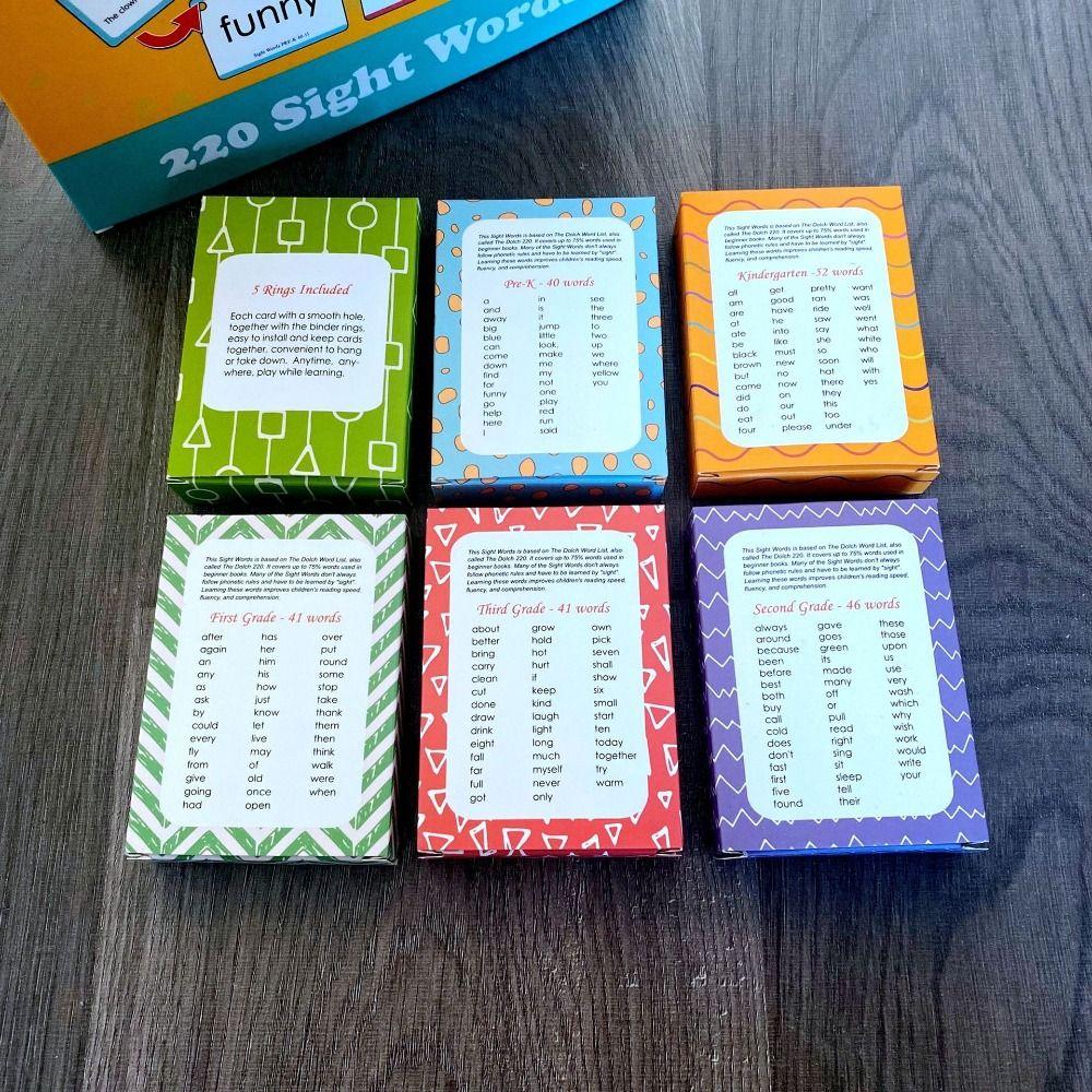 Word Recognition Cards Cards Sight Word Games Early Baby Flash Cards  Party Favor Gift