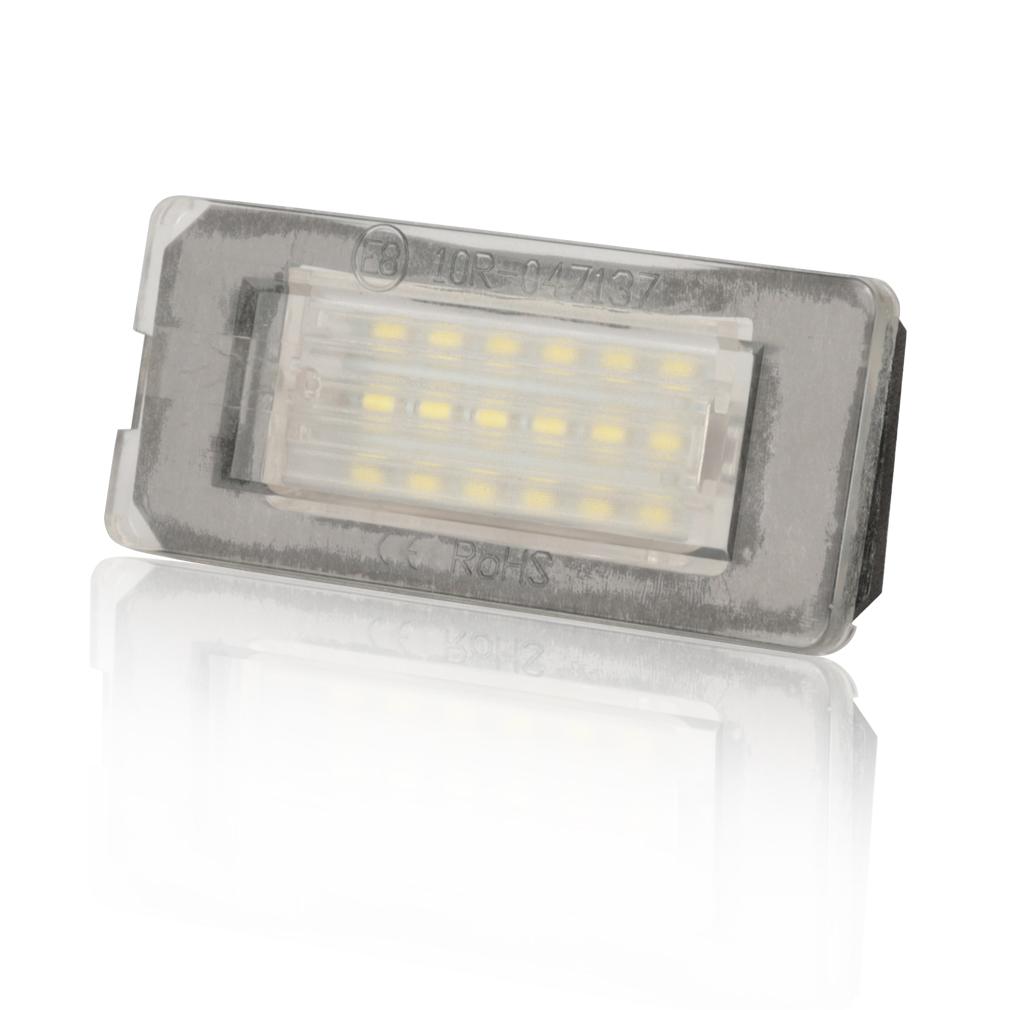 2PCS White 18SMD Car LED License Plate Light Lamp Beads for BMW Mini Cooper R56 R57 R58 R59 Car Light Source Error Free