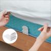 4 Pcs Plastic Non Slip Bed Sheet Holder Clips No Drill Fasteners for Home Bedroom Bedding Slipcover Organization
