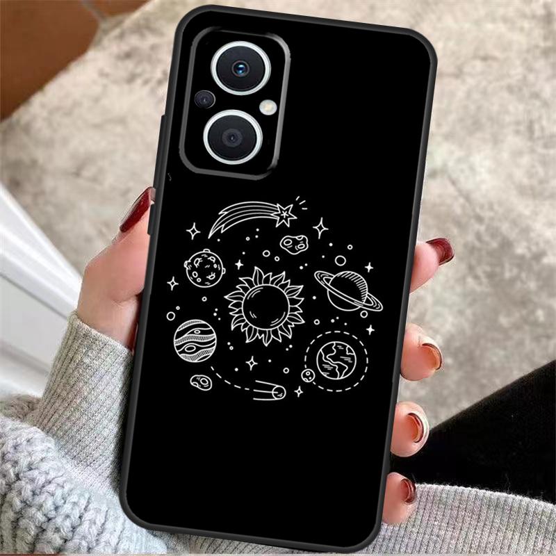 Aesthetic Space Stars Planet For OPPO Reno 14 10 11 12 13 Pro 7 8 Lite 8T 11F 12F 13F 14F OPPO Find X9 X8 X5 X6 Pro Case