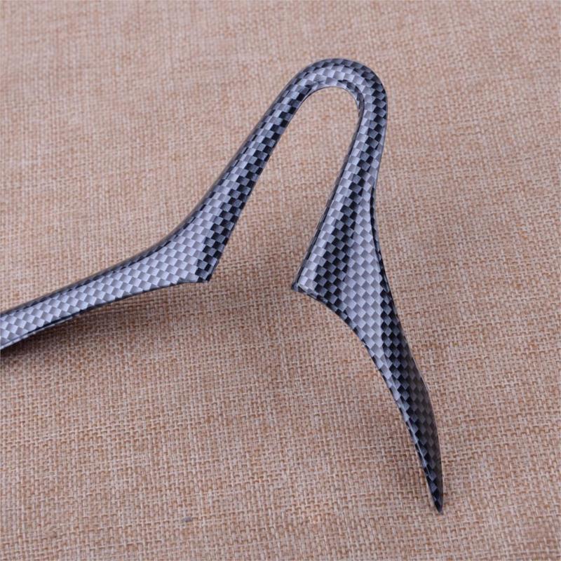 Car Carbon Fiber Style Inner Steering Wheel Cover Trim Frame Fit For Honda FIT 2008 2009 2010 2011 2012 2013 Accessories