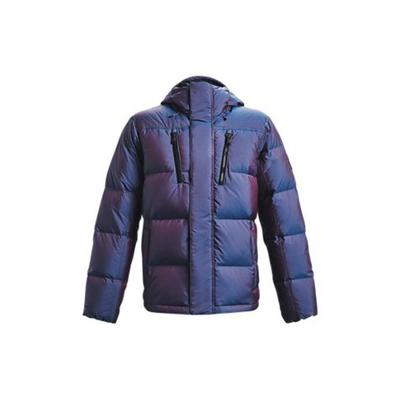 Wodoodporna Ciepła Kurtka Puchowa z Kapturem ColdGear® Zimowa Kurtka Unisex dla Par Niebieska 1365808-422