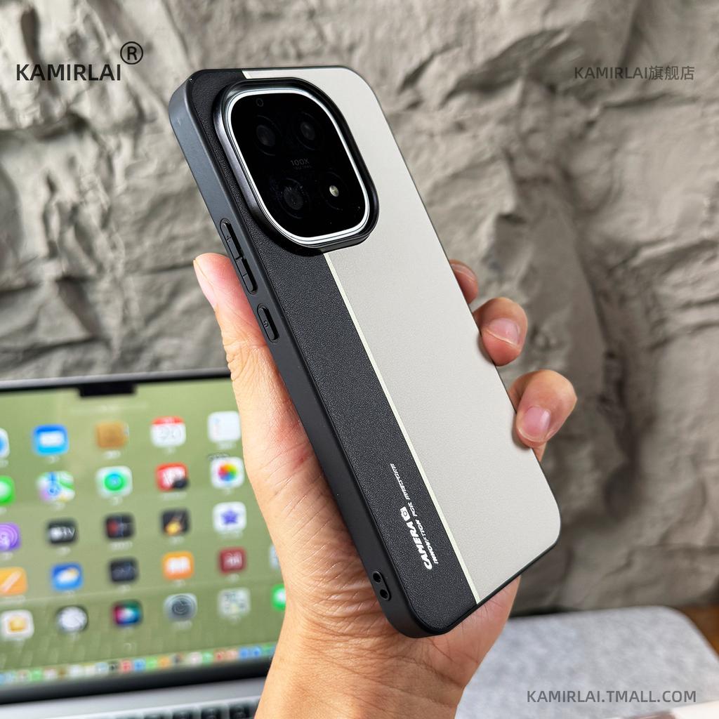 Für OnePlus 15 Hülle Einfaches PU Veganes Leder Silikonisierte Handy Rückseite Für One Plus 15 Schale Staubdicht Stoßfester Bumper
