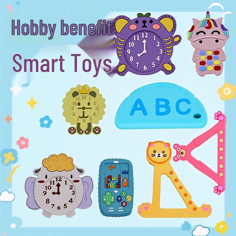 Dentiere in Silicone con Telecomando e Pulsante Touch Giocattolo da Mordere - Bastoncino Anti-Morso per la Dentizione dei Bambini