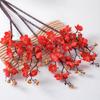 Artificial Plum Blossom Flowers Faux Cherry Blossom Branches Fake Long Stems Flower for Vase Floral Arrangement Home Wedding Table Decor