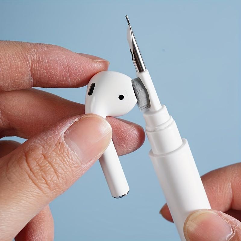 Durable ABS Wireless Earbud Cleaning Pen with Precision Brush - Ideal for Earphones, Keyboards & More, Includes Replacement Tips, Earbuds Wireless
