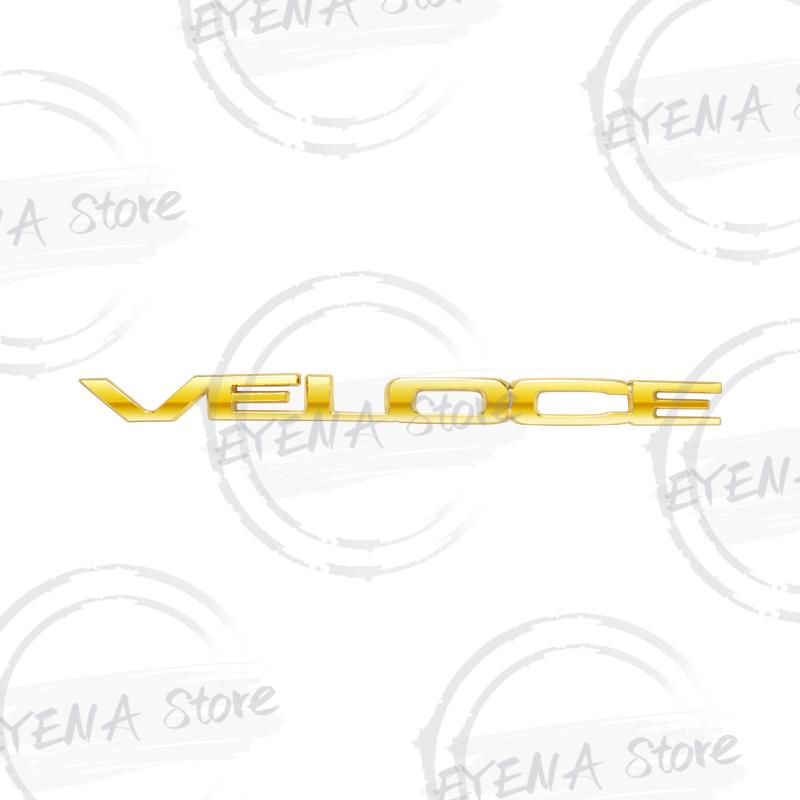 VELOCE TI Logo Schriftzug Metallplakette Aufkleber Auto Heckklappe Karosserie Emblem Für Junior Giulietta Tonale Giulia Stelvio GTS Sportiva