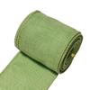 5 Yards/63mm Jute Drahtband Imitation Leinen Bunt Geschenkverpackung Juteband Einfarbig Geschenkverpackung Band