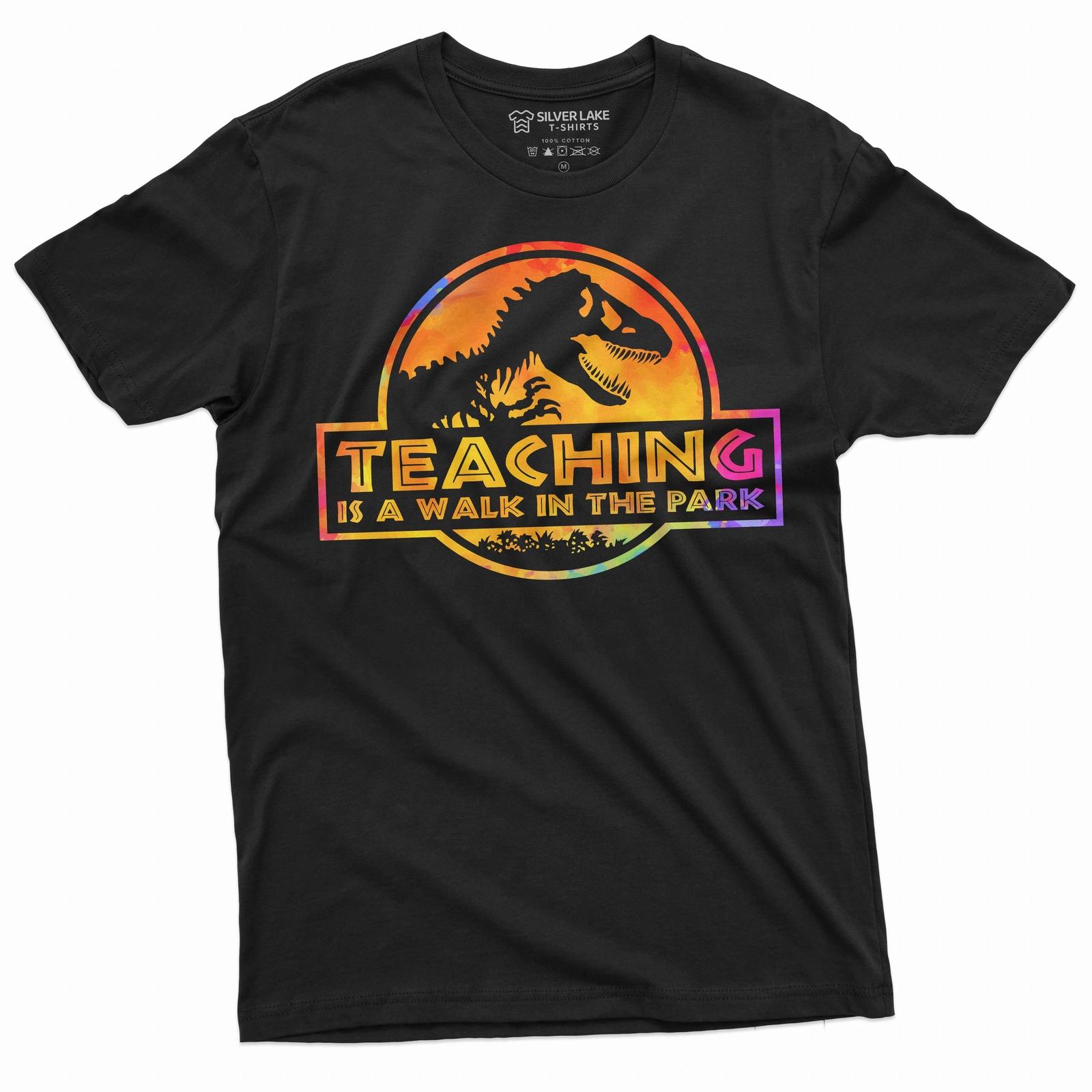 teaching is a walk in the park shirt funny teacher shirt back to school tshirt S