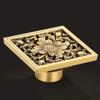 11X11cm antique brass odor proof floor drain bathroom shower room bathroom floor drain odor proof hardware bathroom accessories