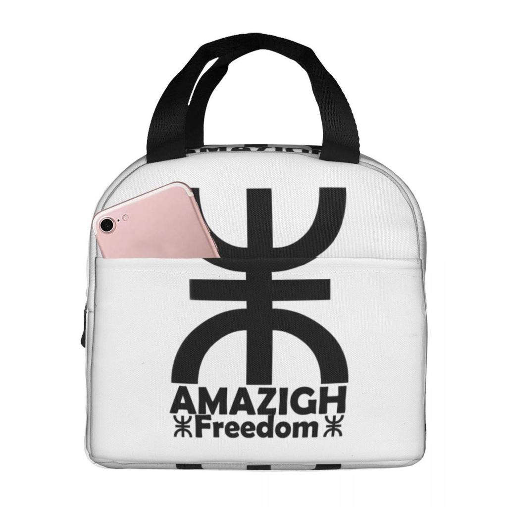 Berber Kabyle Berbers Amazigh Flag Insulated Lunch Bag for Women Office Cooler Thermal Food Box Tote Portable Lunch Boxes