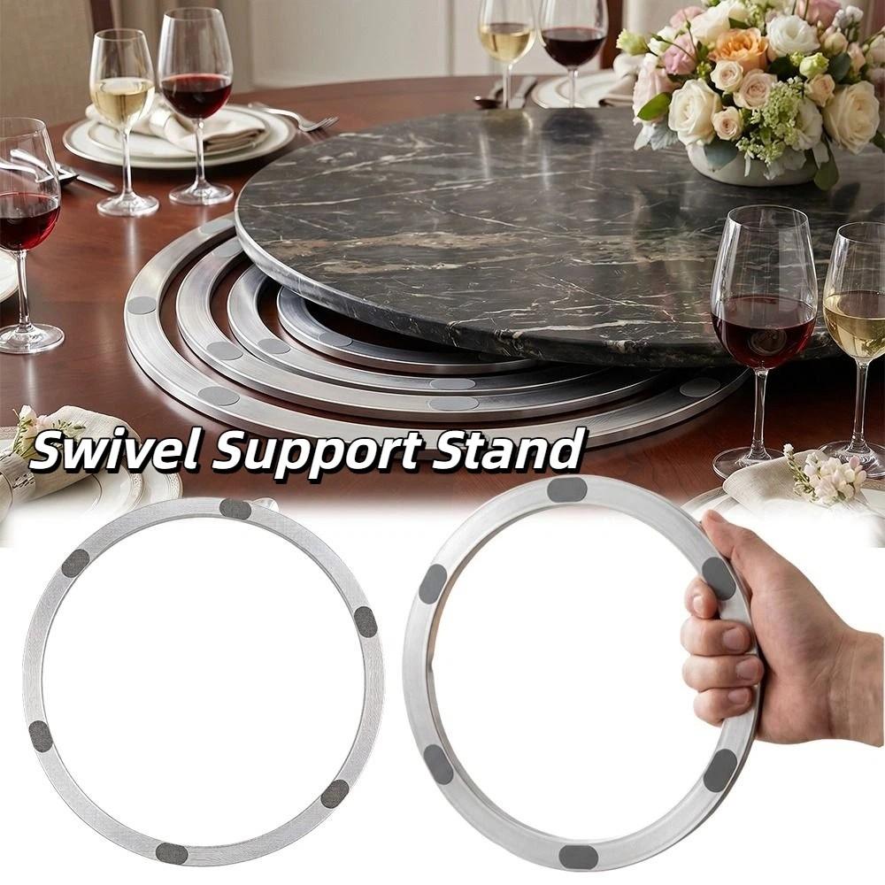 Stand Aluminum Alloy Rotating Base Heavy Duty Round Glass Turntable Stand Round Metal Swivel Support Stand Showcase Furniture
